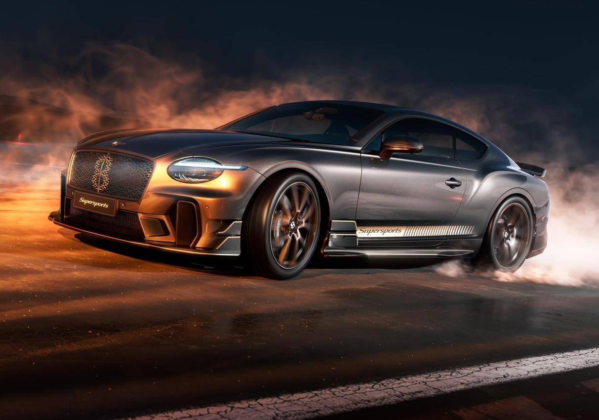 賓利歐陸SS版,拆除混動來減重,碳硅碳剎車盤直徑破紀錄