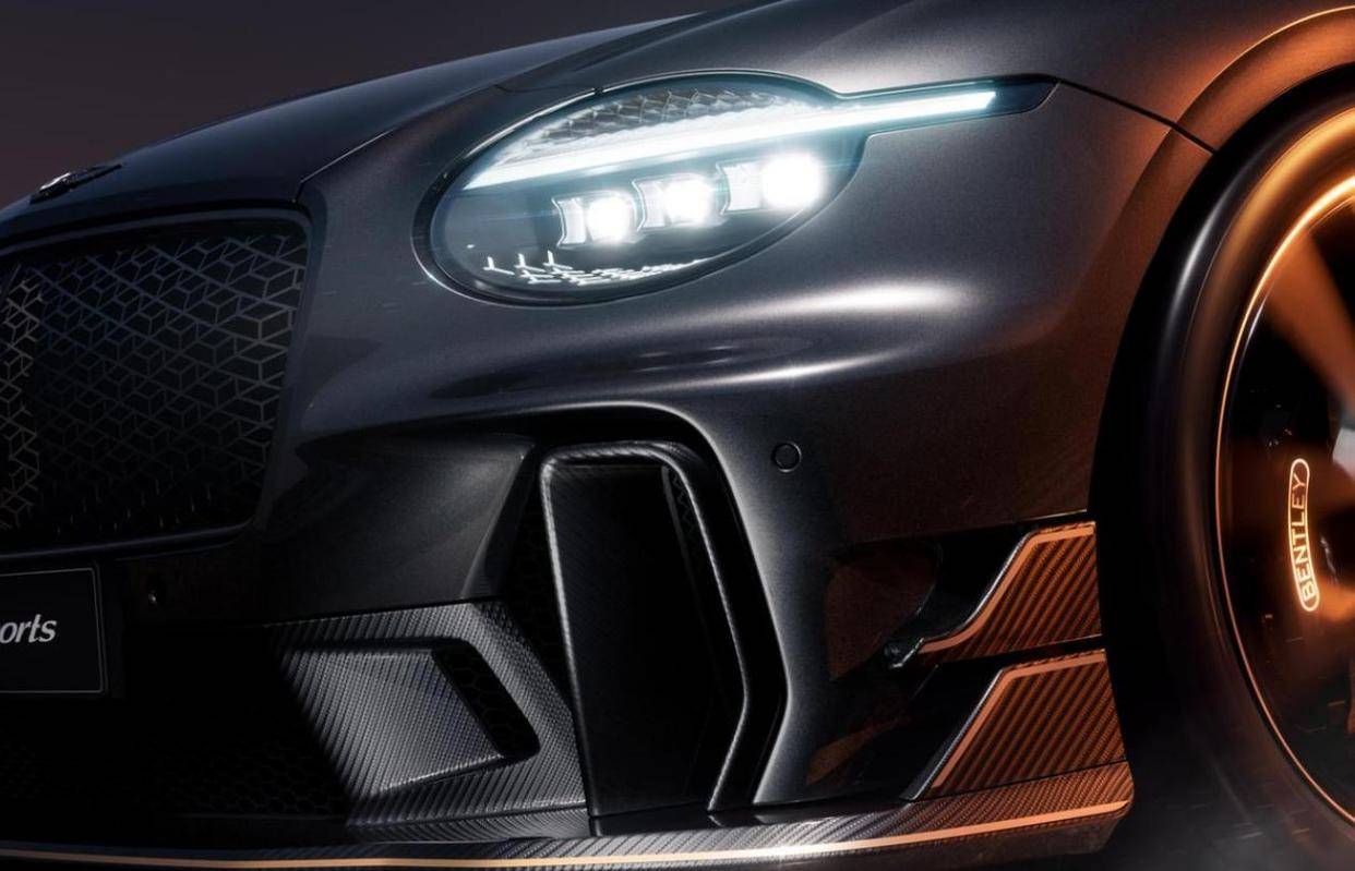 賓利歐陸SS版,拆除混動來減重,碳硅碳剎車盤直徑破紀錄